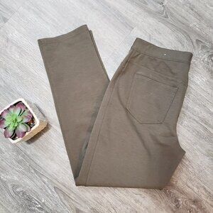 Chico's * Olive Green Ponte Pant * Sz 0.5 S 6